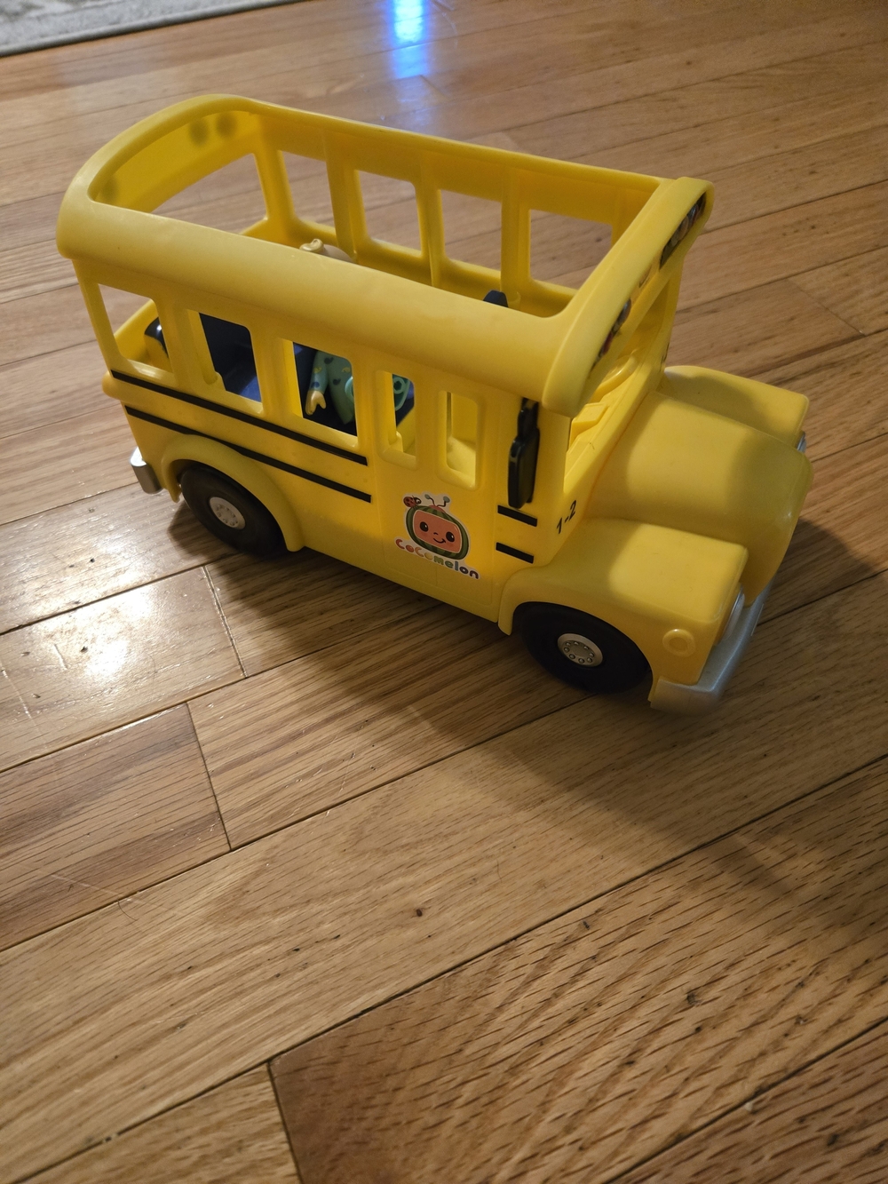 Bright Yellow Kids School Bus Toy by Cocomelon
